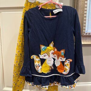 Size 5T Yellow/Navy Set